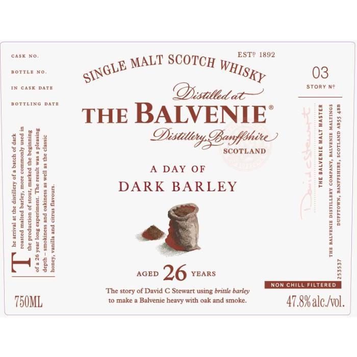 Load image into Gallery viewer, The Balvenie A Day Of Dark Barley 26 Year Old - Main Street Liquor
