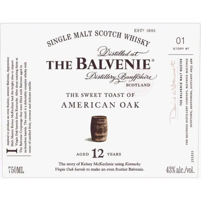 The Balvenie The Sweet Toast Of American Oak 12 Year Old - Main Street Liquor