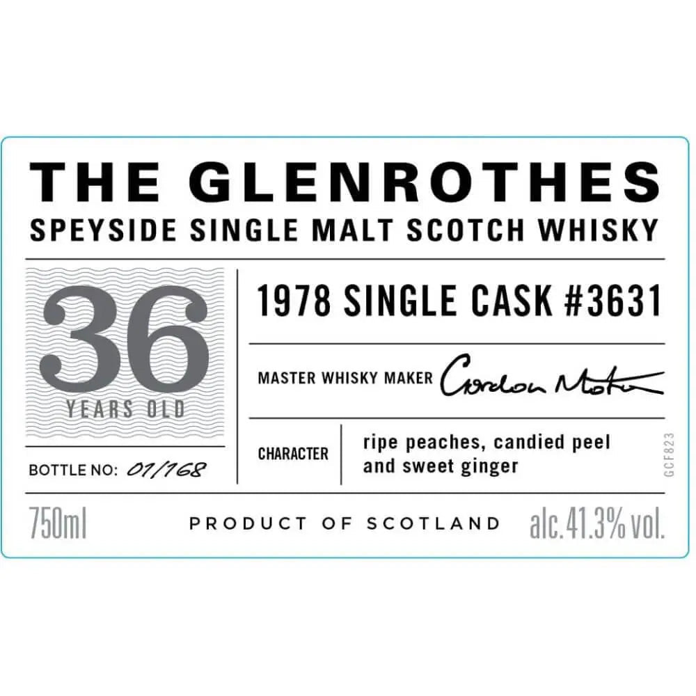 The Glenrothes 1978 Single Cask 3631 - Main Street Liquor