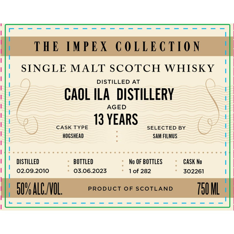 Load image into Gallery viewer, The ImpEx Collection Caol Ila Distillery 13 Year Old 2010 - Main Street Liquor

