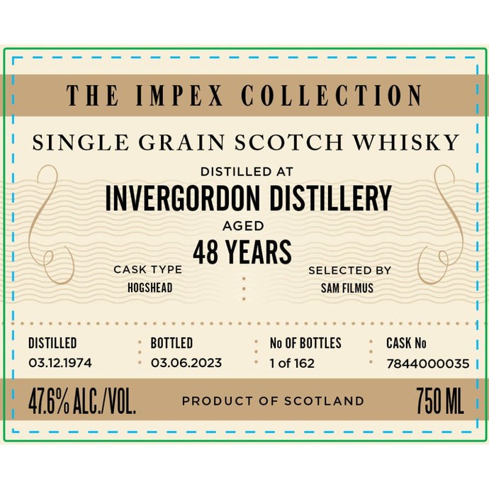 The ImpEx Collection Invergordon Distillery 48 Year Old 1974 - Main Street Liquor