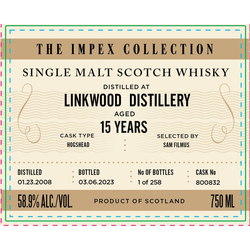 Load image into Gallery viewer, The ImpEx Collection Linkwood Distillery 15 Year Old 2008 - Main Street Liquor
