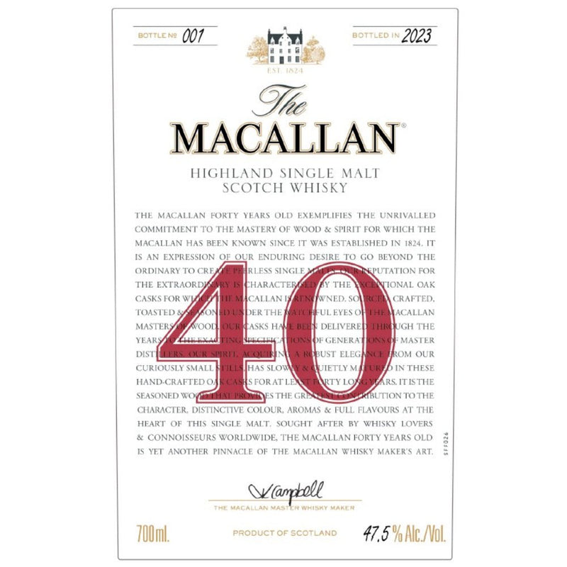 Load image into Gallery viewer, The Macallan 40 Year Old 2023 Edition - Main Street Liquor
