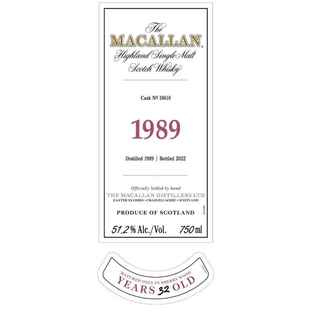 The Macallan Fine &amp; Rare 32 Year Old 1989 - Main Street Liquor