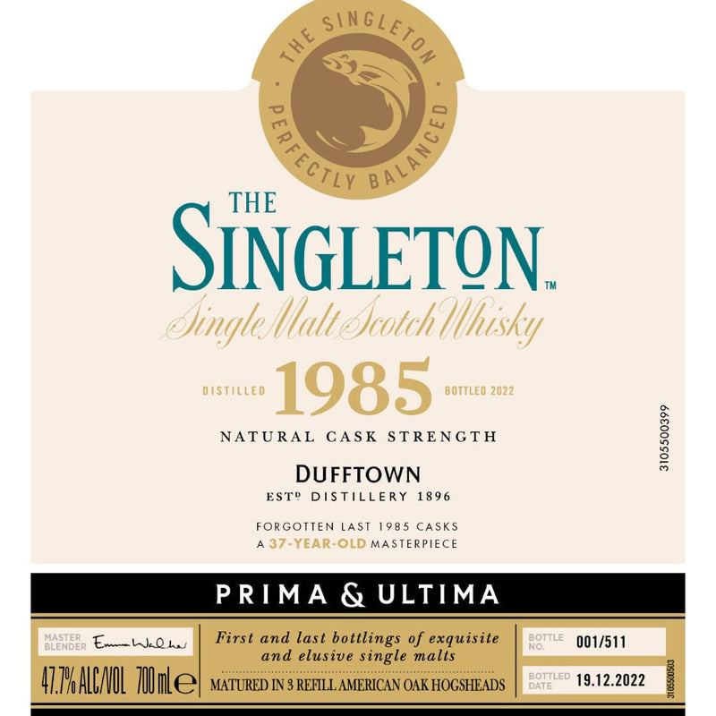 Load image into Gallery viewer, The Singleton 1985 Prima &amp; Ultima Single Malt Scotch 37 Year Old - Main Street Liquor

