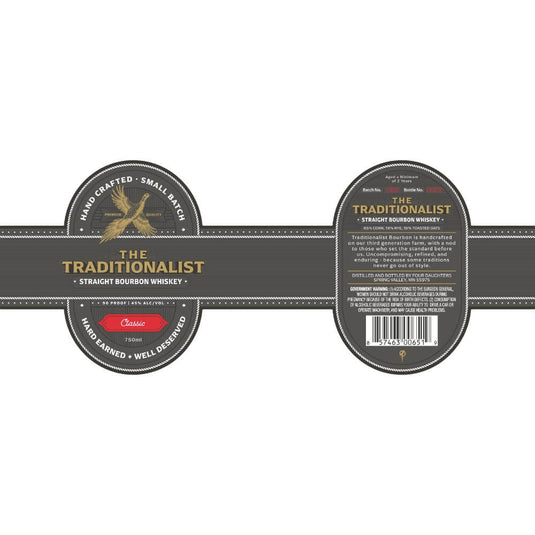 The Traditionalist Classic Straight Bourbon - Main Street Liquor