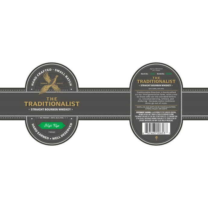 The Traditionalist High Rye Straight Bourbon - Main Street Liquor