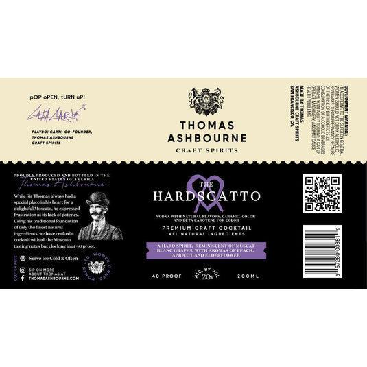 Thomas Ashbourne The Hardscatto by Playboi Carti 4PK Cans - Main Street Liquor