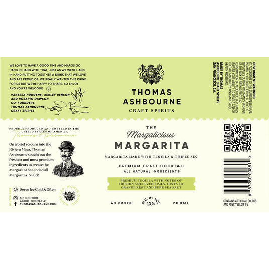 Thomas Ashbourne The Margalicious Margarita by Vanessa Hudgens - Main Street Liquor
