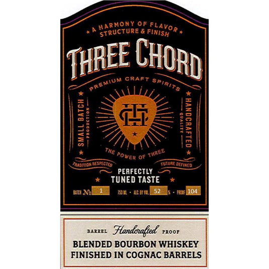 Three Chord Blended Bourbon Finished In Cognac Barrels - Main Street Liquor