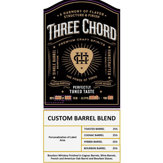 Three Chord Custom Barrel Blend Bourbon - Main Street Liquor