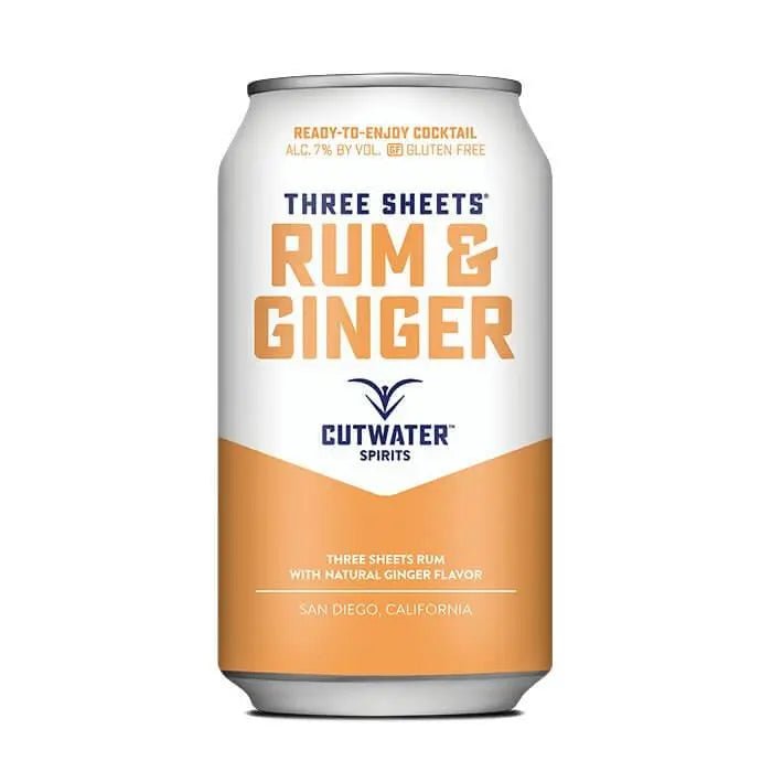 Three Sheets Rum &amp; Ginger (4 Pack - 12 Ounce Cans) - Main Street Liquor
