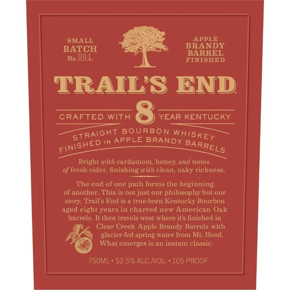 Trail’s End 8 Year Old Bourbon Finished in Apple Brandy Barrels - Main Street Liquor