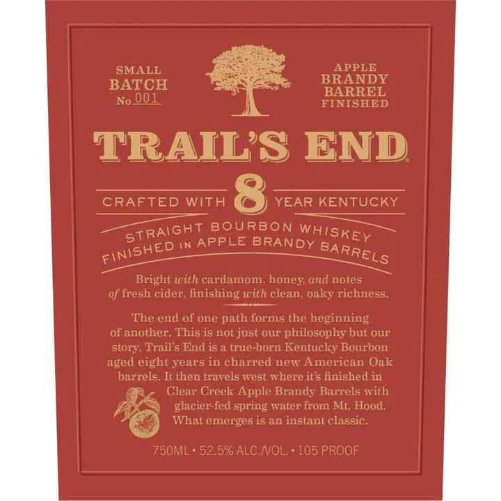 Trail’s End 8 Year Old Bourbon Finished in Apple Brandy Barrels - Main Street Liquor