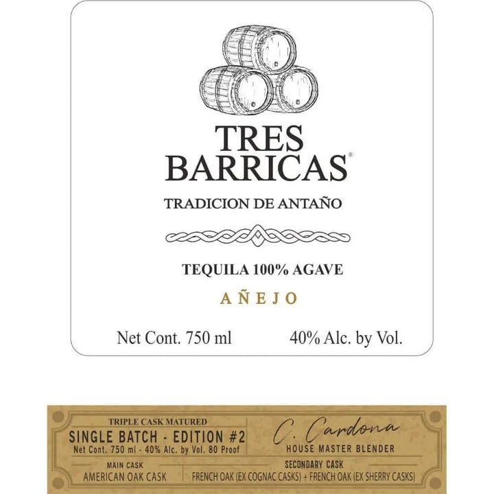 Tres Barricas Single Batch Anejo Edition 2 - Main Street Liquor