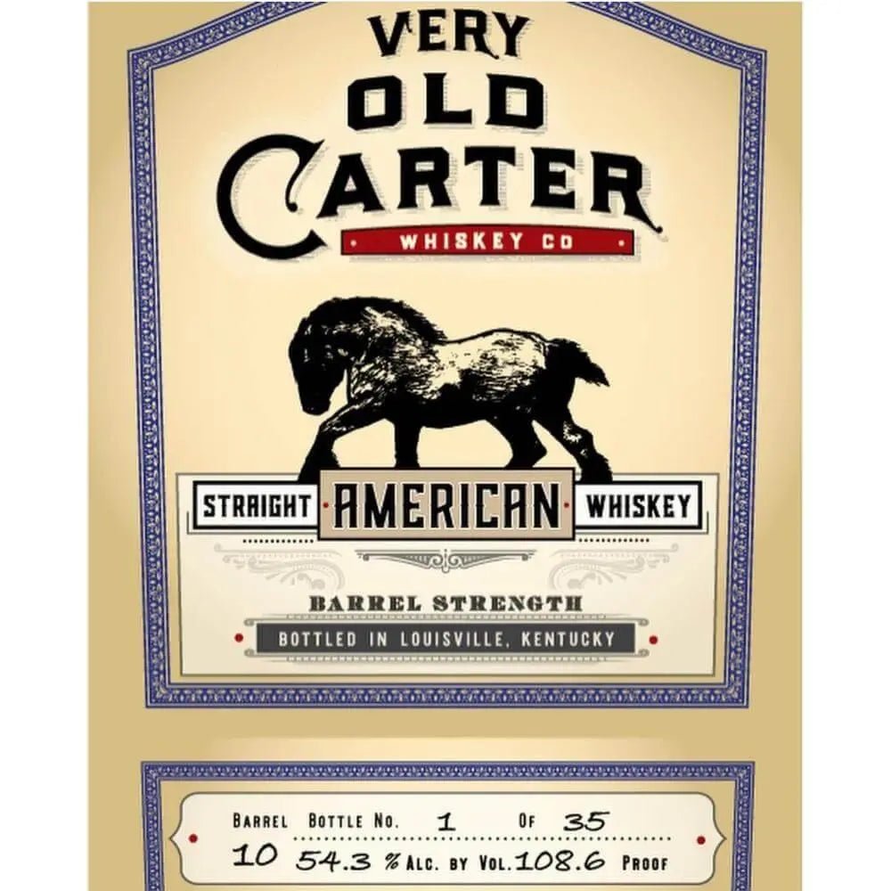 Very Old Carter 27 Year Old Straight American Whiskey - Main Street Liquor