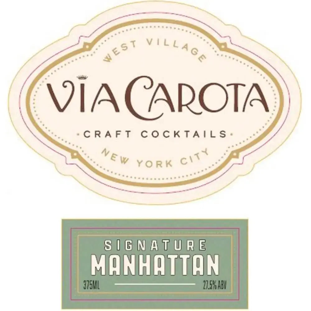 Via Carota Craft Cocktails Signature Manhattan 375mL - Main Street Liquor