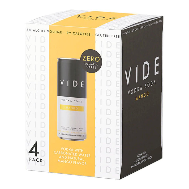 Load image into Gallery viewer, VIDE Mango Vodka Soda 4PK - Main Street Liquor
