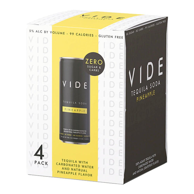 Load image into Gallery viewer, VIDE Pineapple Tequila Soda 4PK - Main Street Liquor
