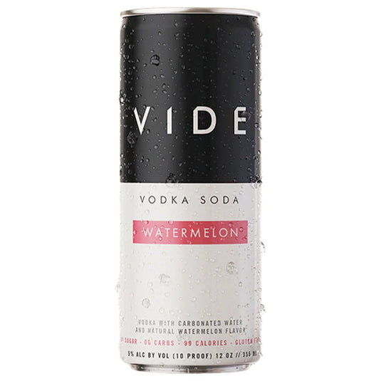 VIDE Watermelon Vodka Soda 4PK - Main Street Liquor