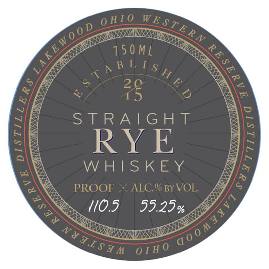 Western Reserve 6 Year Old Barrel Proof Straight Rye - Main Street Liquor