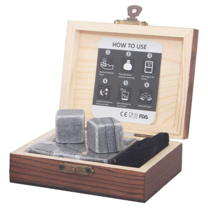 Whiskey Stones Gift Set Pack of 9 - Main Street Liquor