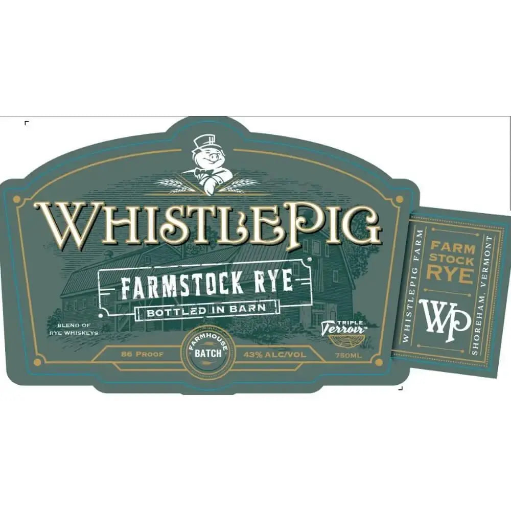 WhistlePig Farmstock Rye Bottled in Barn - Main Street Liquor