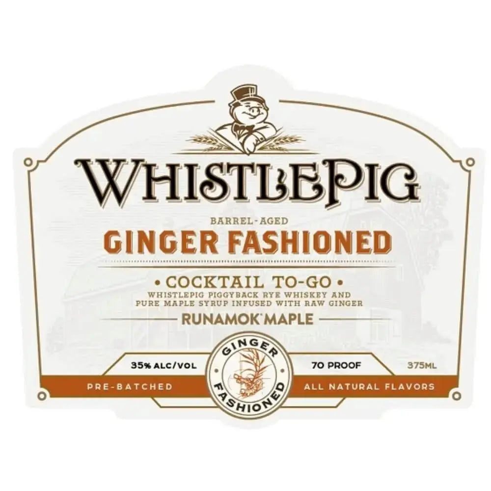 WhistlePig Ginger Fashioned Cocktail To - Go - Main Street Liquor