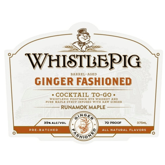 WhistlePig Ginger Fashioned Cocktail To-Go - Main Street Liquor