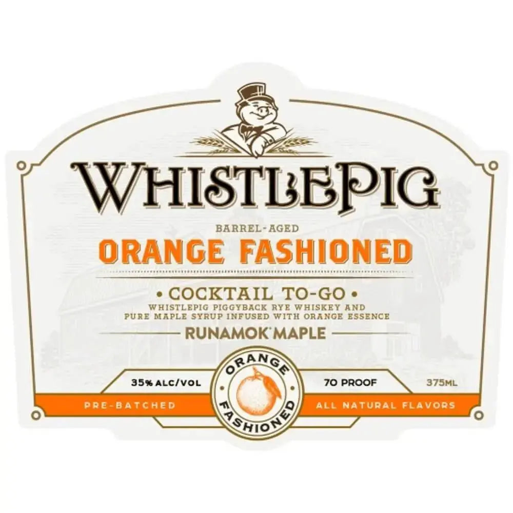 WhistlePig Orange Fashioned Cocktail To - Go - Main Street Liquor
