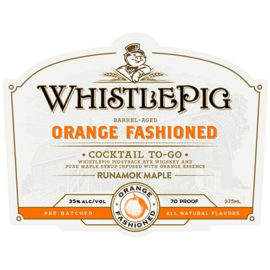 WhistlePig Orange Fashioned Cocktail To-Go - Main Street Liquor