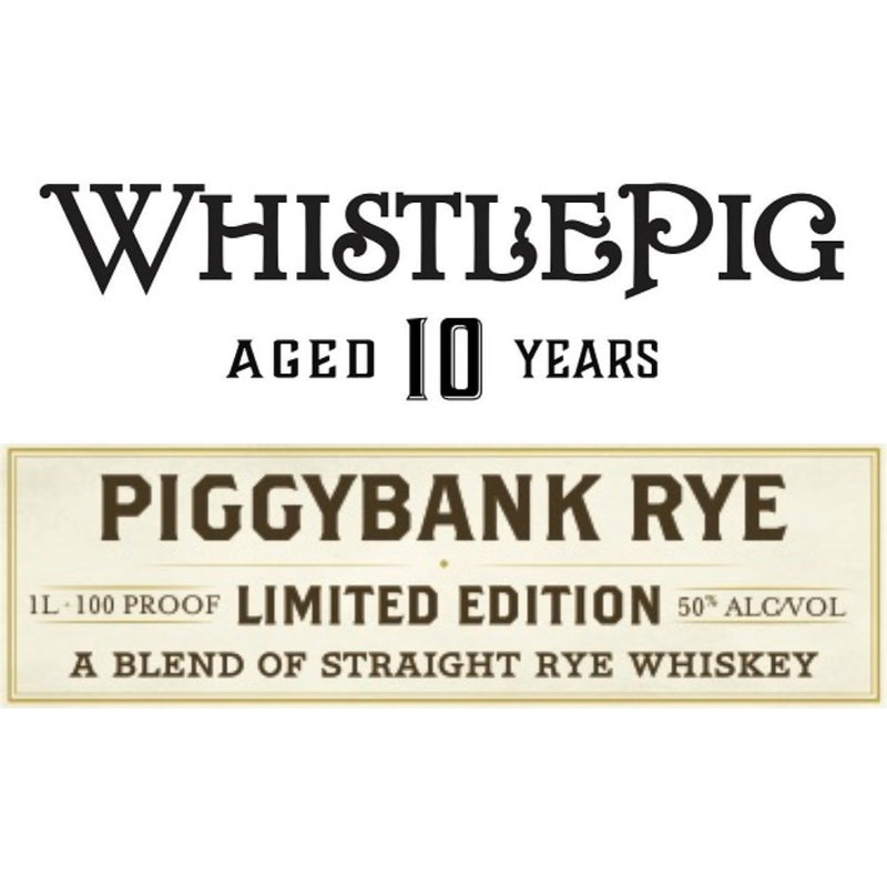 Load image into Gallery viewer, WhistlePig PiggyBank 10 Year Old Rye - Main Street Liquor
