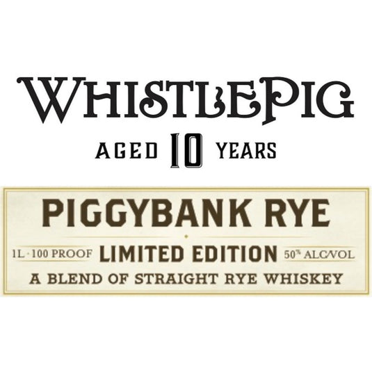 WhistlePig PiggyBank 10 Year Old Rye - Main Street Liquor