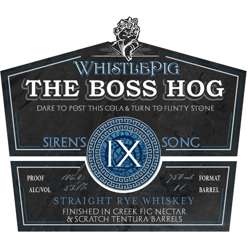 Load image into Gallery viewer, WhistlePig The Boss Hog IX Sirens Song Straight Rye Whiskey - Main Street Liquor
