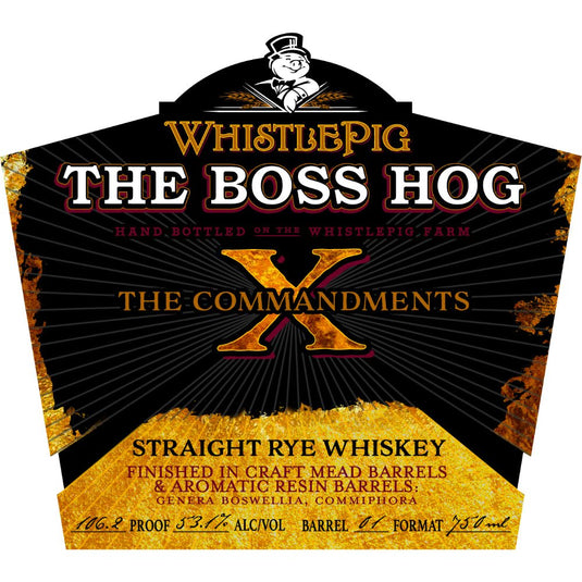 WhistlePig The Boss Hog X The Commandments - Main Street Liquor