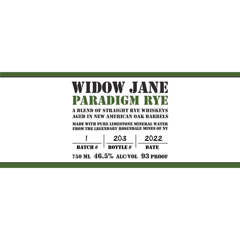 Load image into Gallery viewer, Widow Jane Paradigm Rye - Main Street Liquor
