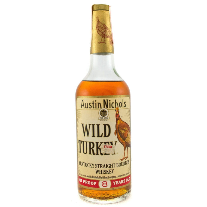 Wild Turkey 8 Years Old 1970's Era Excellent Tax Strip - Main Street Liquor