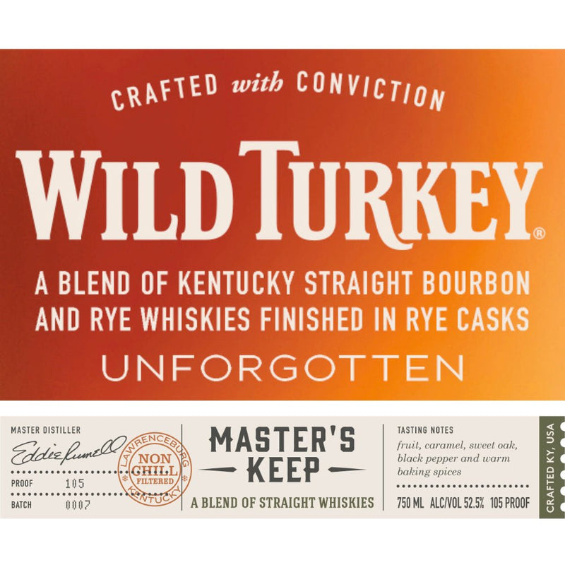 Load image into Gallery viewer, Wild Turkey Master&#39;s Keep Unforgotten - Main Street Liquor
