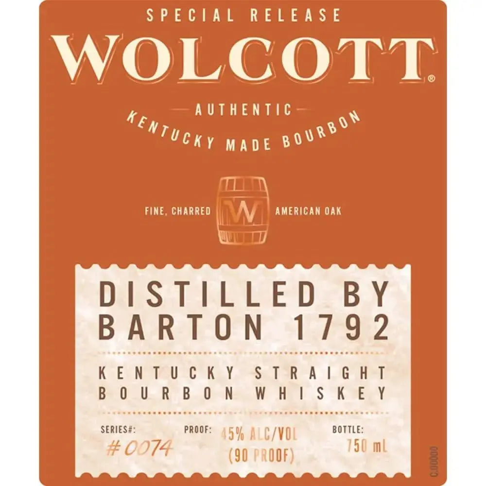 Wolcott Barton 1792 Kentucky Straight Bourbon - Main Street Liquor