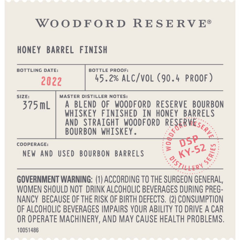 Load image into Gallery viewer, Woodford Reserve Honey Barrel Finish Bourbon - Main Street Liquor
