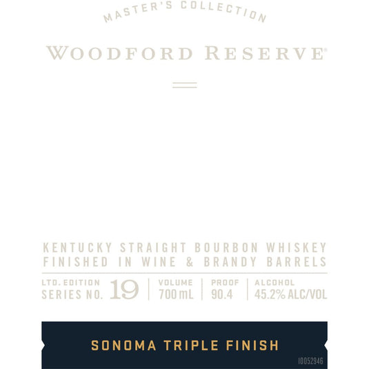 Woodford Reserve Master’s Collection No. 19 Sonoma Triple Finish Bourbon - Main Street Liquor
