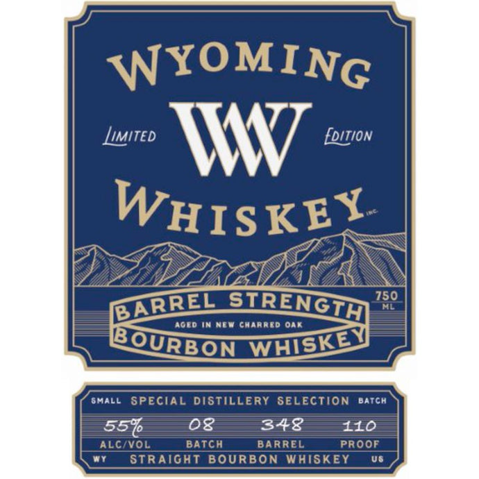 Wyoming Whiskey Barrel Strength Straight Bourbon - Main Street Liquor