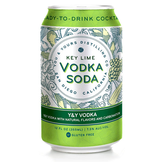 You & Yours Distilling Key Lime Vodka Soda 4PK - Main Street Liquor
