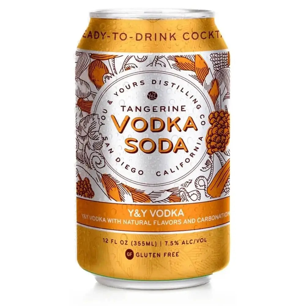You &amp; Yours Distilling Tangerine Vodka Soda 4PK - Main Street Liquor